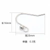 Factory wholesale of exquisite welded bead ear hooks, high-quality anti-allergy fashionable earrings, stainless steel jewelry accessories Item Picture